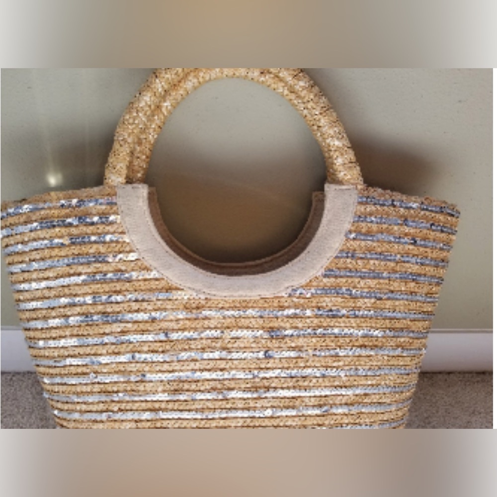 Stylish Gold and Silver Women's Tote Bag